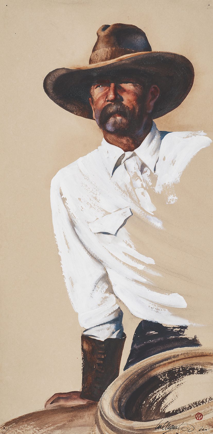 Artwork of a cowboy