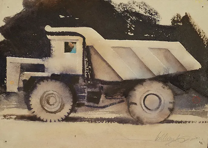 Painting of a truck